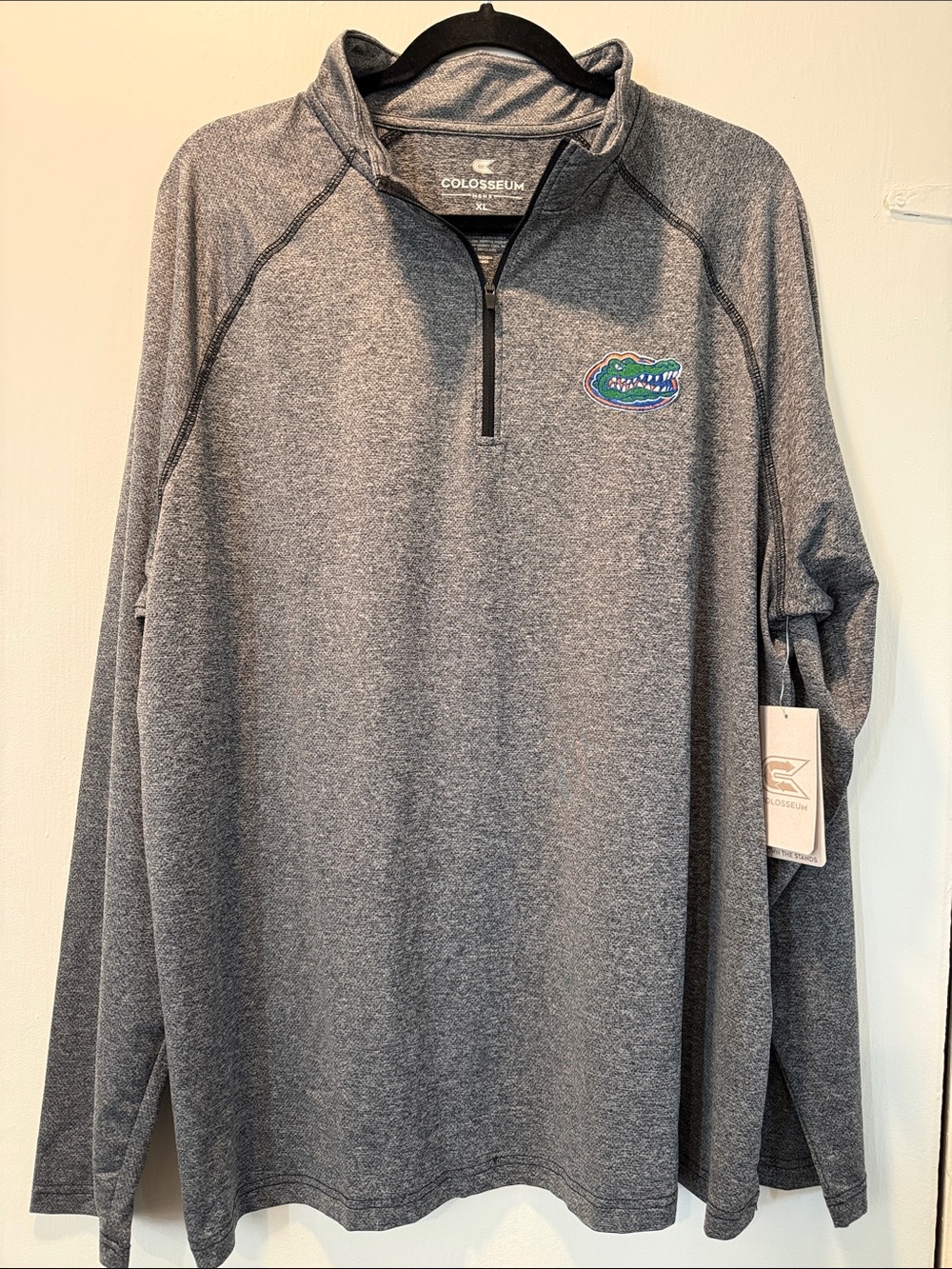 NWT Colosseum Men’s Grey Florida Gators Quarter-Zip Performance Shirt